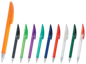 Plastic Pen Twist Action Frosted Barrel Large Clip Nova - 12761_7620.jpg