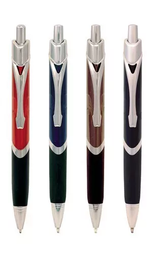 Metal Pen Triangular Barrel Shape Stag - 21945_13780.jpg