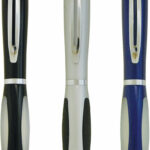 Pen Metal Silver Fittings Rubber Grip Parker Style Refill Aspen - 21962_116861.jpg