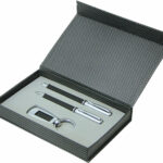 Pen Gift Set Ball Point And Roller Ball Pen With Matching Key Ring Carbon Fibre Gift Set - 21970_116754.jpg