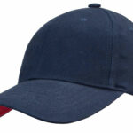 Cap 6 Panel Embroidered Eyelets Pre Curved Peak , Heavy Brushed Cotton Sports Star - 26974_115796.jpg