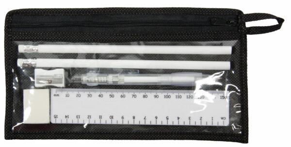 Stationery Set Ruler, Pencils, Pen, Sharpener And Rubber - 26995_117207.jpg