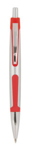Plastic Pen Click Action Silver Barrel And Coloured Rubber Trim Scribble - 27127_66902.jpg
