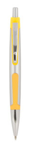 Plastic Pen Click Action Silver Barrel And Coloured Rubber Trim Scribble - 27127_66903.jpg