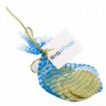 Chocolate Coins in Mesh Bag with Gold Elastic Ribbon Tied in A Bow X6 - 33887_123710.jpg