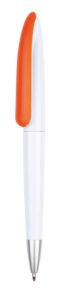 Pen Plastic , Sleek White Barrel With Coloured Clip Camaro - 54470_68431.jpg