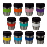 Coffee Cup / Mug 8oz/235ml Stainless Steel Karma Kup Plastic Flip Lid Reusable . Eco Friendly - 56741_116885.jpg