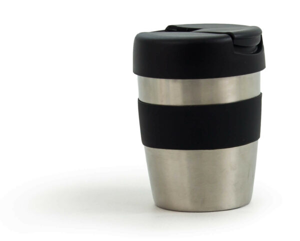 Coffee Cup / Mug 8oz/235ml Stainless Steel Karma Kup Plastic Flip Lid Reusable . Eco Friendly - 56741_73422.jpg