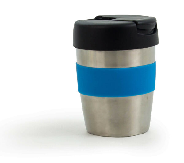 Coffee Cup / Mug 8oz/235ml Stainless Steel Karma Kup Plastic Flip Lid Reusable . Eco Friendly - 56741_73424.jpg