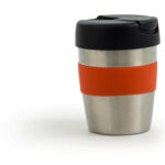 Coffee Cup / Mug 8oz/235ml Stainless Steel Karma Kup Plastic Flip Lid Reusable . Eco Friendly - 56741_73426.jpg