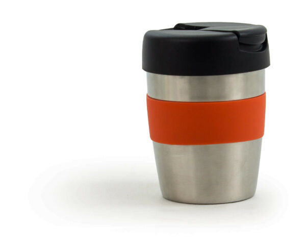 Coffee Cup / Mug 8oz/235ml Stainless Steel Karma Kup Plastic Flip Lid Reusable . Eco Friendly - 56741_73426.jpg