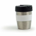 Coffee Cup / Mug 8oz/235ml Stainless Steel Karma Kup Plastic Flip Lid Reusable . Eco Friendly - 56741_73428.jpg