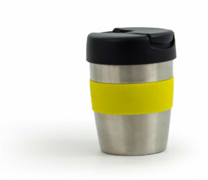 Coffee Cup / Mug 8oz/235ml Stainless Steel Karma Kup Plastic Flip Lid Reusable . Eco Friendly - 56741_73429.jpg