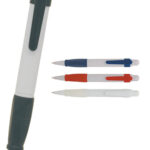 Plastic Pen With Translucent Barrel Tri Grip