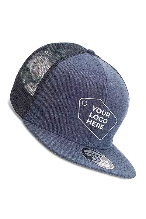 Heathered Flat Peak Trucker - 48648_131042.png