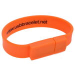 Rectangular Silicone Wristband Flash Drive