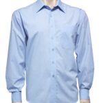 Mens Micro Check Long Sleeve Shirt - 11570_6472.jpg