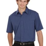 Mens Micro Check Short Sleeve Shirt - 11572_6474.jpg