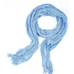 Ladies Monotone Knitted Scarf - 43937_31531.jpg