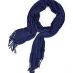 Ladies Monotone Knitted Scarf - 43937_31534.jpg