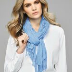 Ladies Monotone Knitted Scarf - 43937_31535.jpg